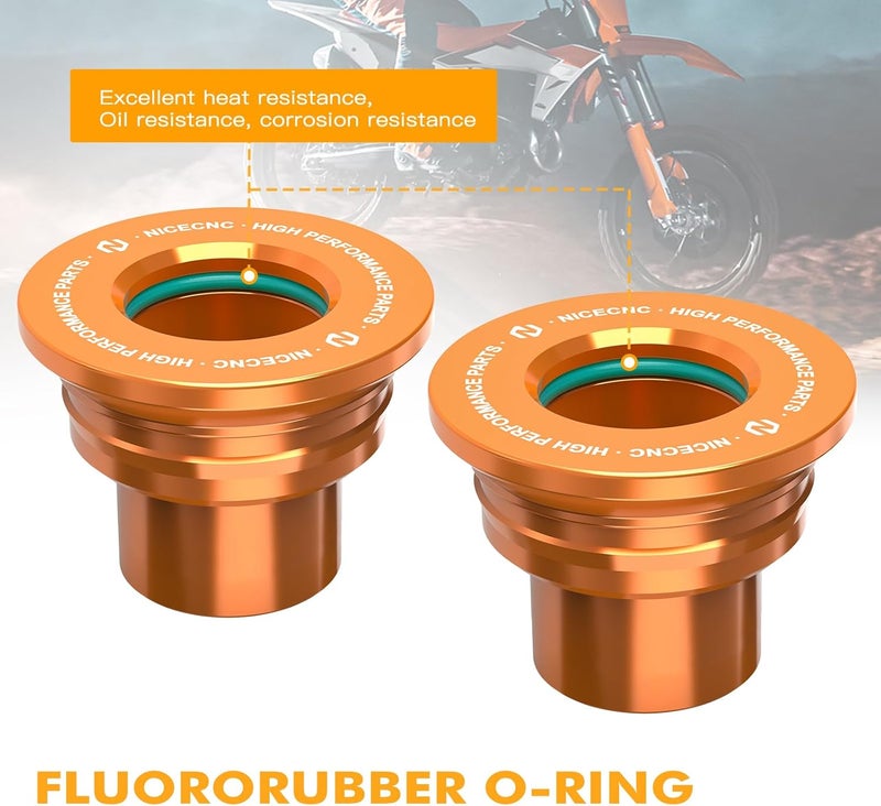 NICECNC Motorcycle Rear Wheel Spacers Hub Collars Aluminum Compatible with KTM 150-450 XC SX XCF SXF 2023-2024 150-500 EXC EXCF XCW XCWF 2024,See Fitment - Image 4